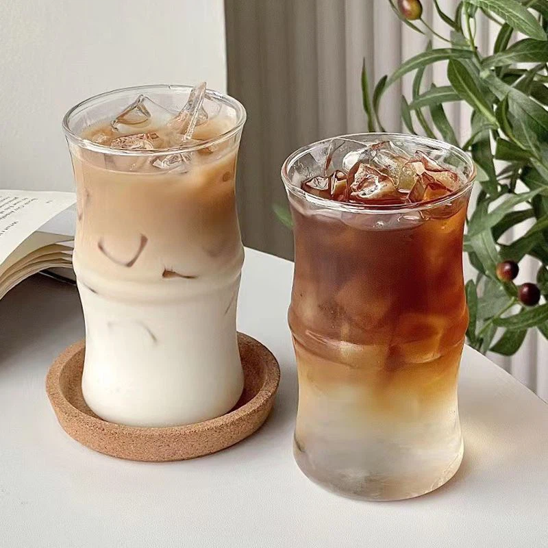 Bamboo Shape Glass Coffee Cup