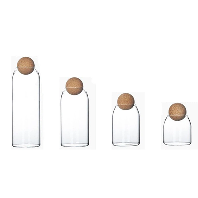 Spherical Cork Snack Storage Jar